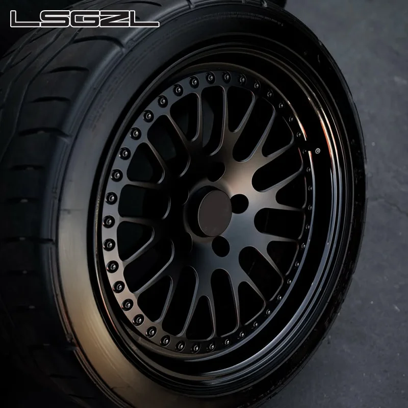 2 Piece Forged Satin Black 19 20 Inch 5X112 5X120 5X120.65 for BMW G87 M2 M3  M5 Corvette Z06 C7 C8 Audi Rs6 R8