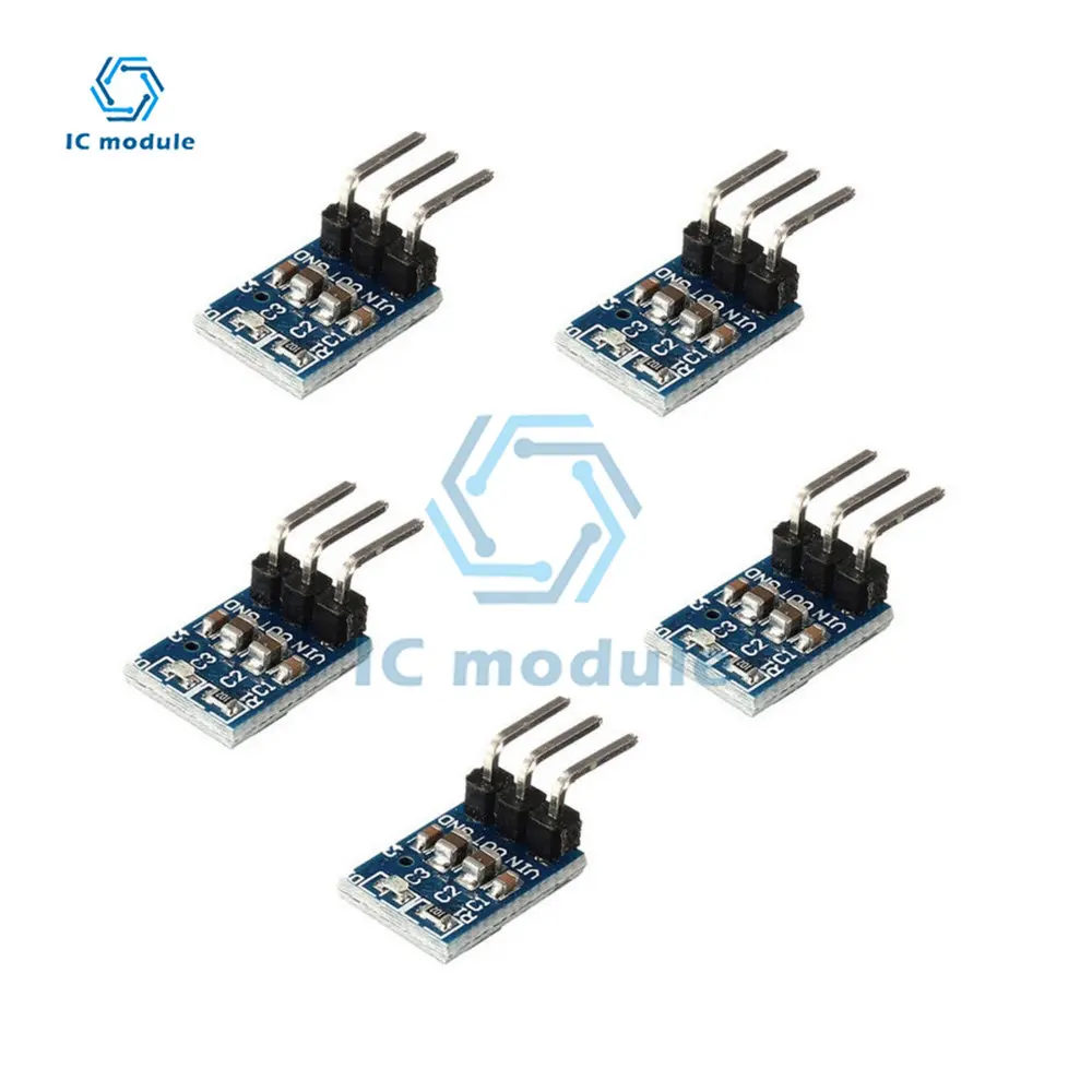 5 шт./лот AMS1117-3,3 регулятор напряжения постоянного тока, понижающий преобразователь, модуль питания 4,75-12 В до 3,3 В 800 мА