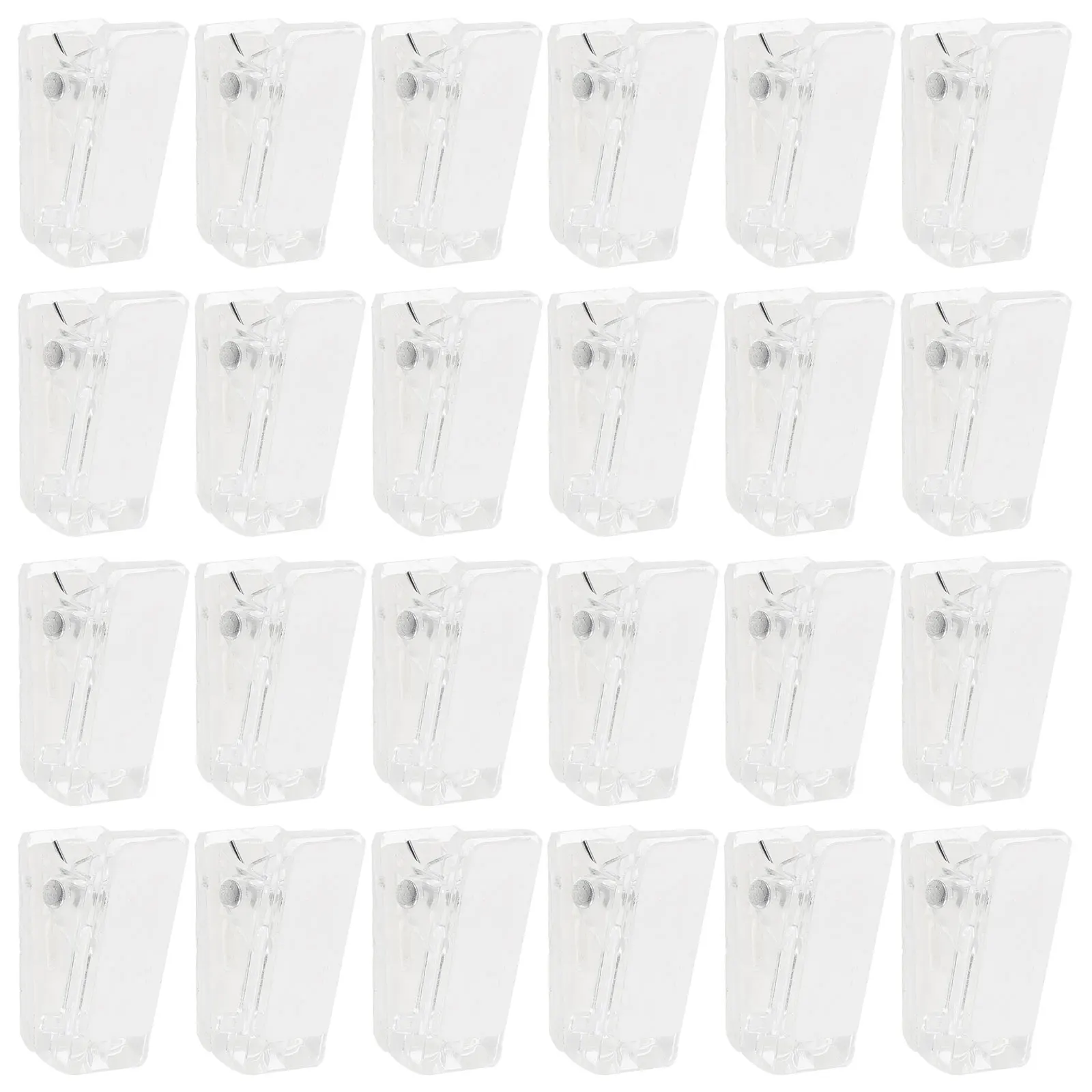 

50pcs Badge Clip Self Adhesive Wall Plastic Holder Files Clear Photo Student Clips Wear Resistant Easy
