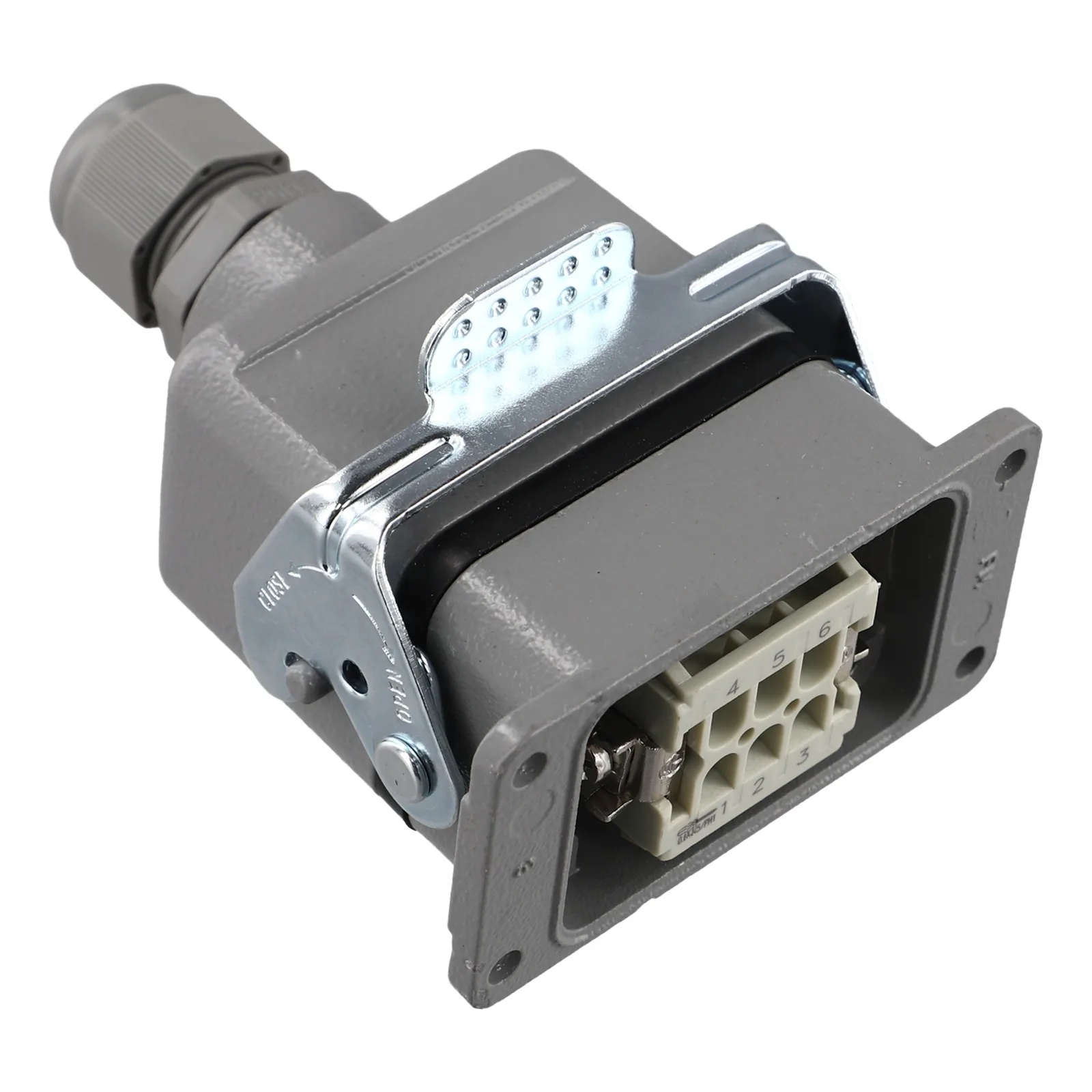 

Промышленный прямоугольный разъем Прочный 6-жильный разъем для оборудования автоматизации машин Быстрая и простая установка