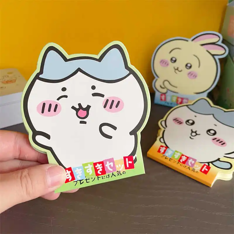 Cartoon Cute Chiikawa Scratch Pad Student Portable Notebook Usagi Hachiware No Stickiness Sticky Notes Hand Ledger Gift Toys