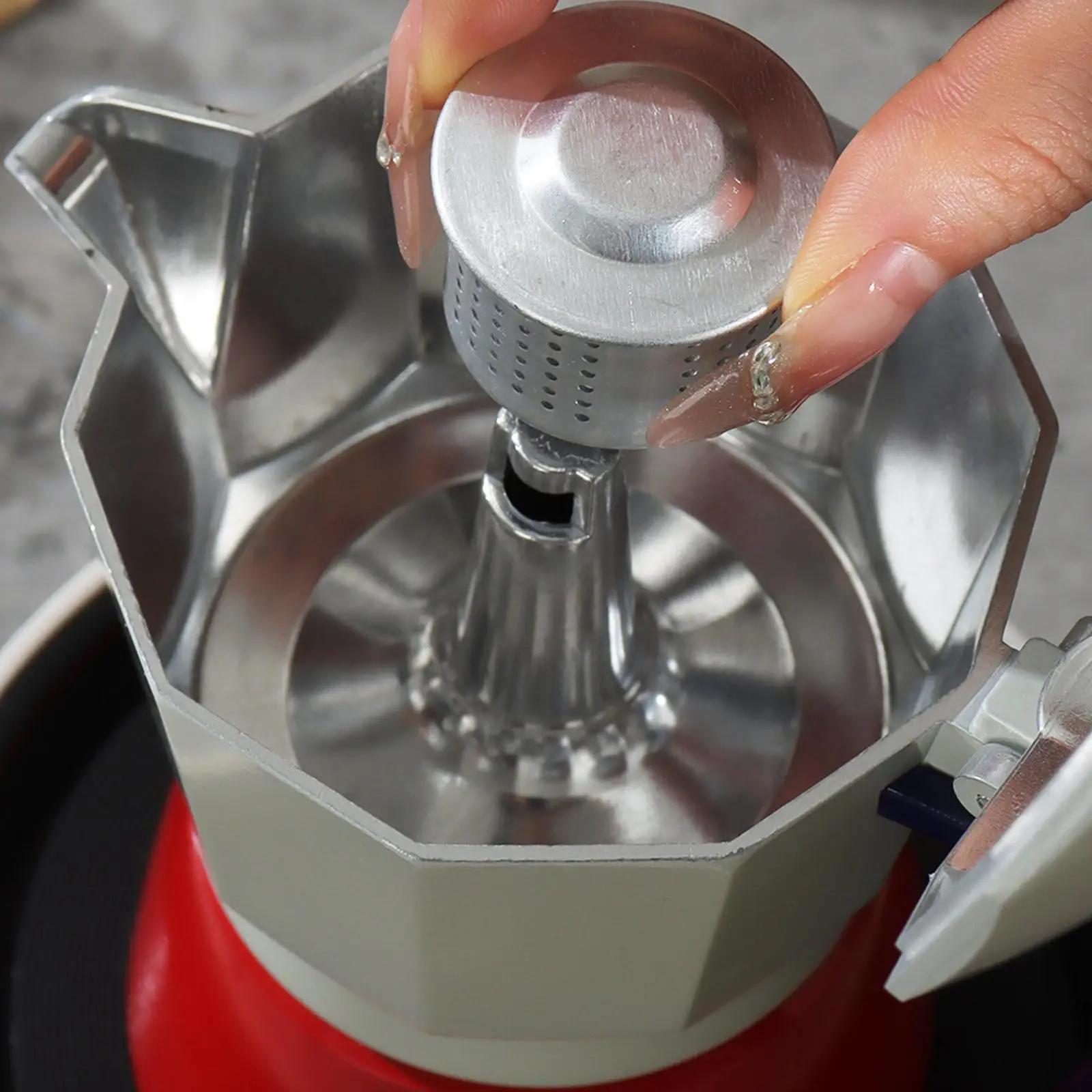 Pot Anti Valve Aluminum Sturdy Easily Install Disassemble Gray for Coffee Shop Professional Accessory Fitment