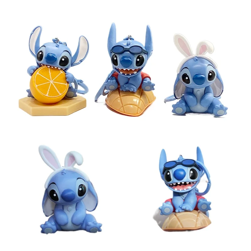

Stitch Keychain Official Cute Stitch Doll Hanging Ornament for Bags Backpacks Keys Kawaii Anime Figures Birthday Gifts for Kids