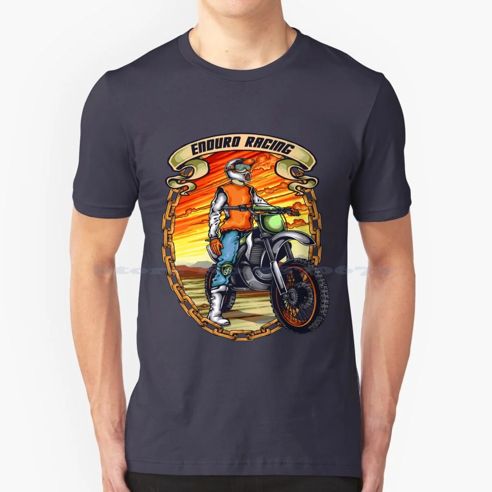 Motorcross Racing T Shirt 100% Cotton Tee Scull Motorcross Skeleton A Way Of Life Snake Motorcycle Club Supermoto