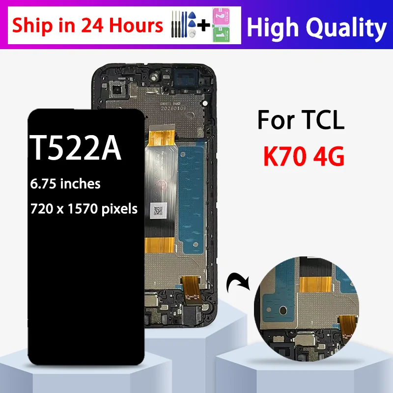 675インチips液晶-tcl-k70用ディスプレイ画面-tcl-k70-4g-t522a用lcdディスプレイタッチスクリーンデジタイザーアセンブリ交換