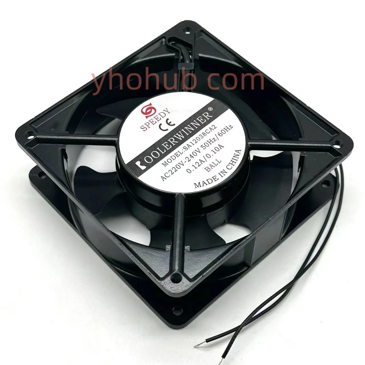 

SPEEDY SA12038CA2 AC 220V 0.12A 120x120x38mm 2-Wire Server Cooling Fan