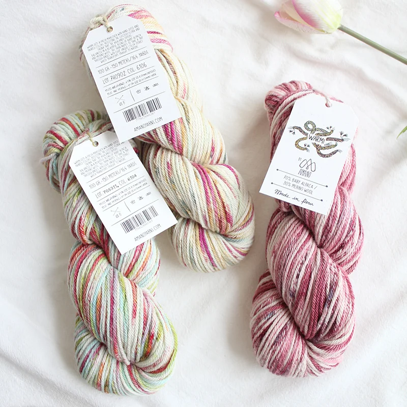 Amano  Yarn Baby Aplaca Merino Woll Handdyed Knitting Yarn