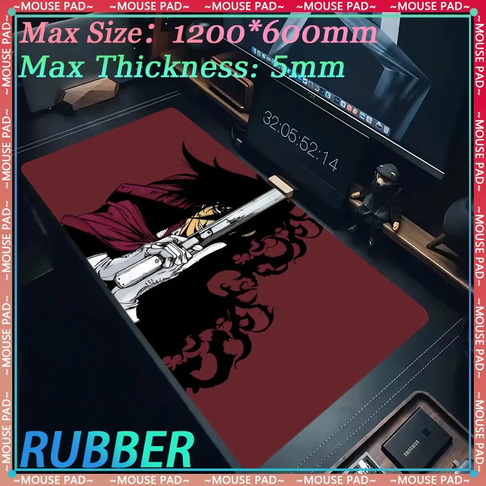 Anime A_Alucard mousepad game oversized desktop protection pad computer cabinet pad game accessories game desktop accessoriesPad