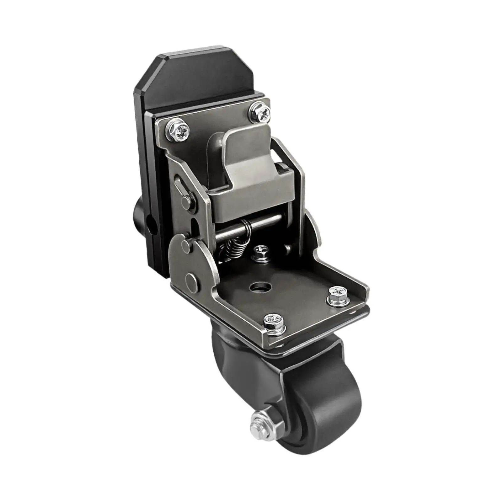Rolling Toolbox Caster 200lbs Capacity Accessories Black Front Caster Wheels,Caster Wheel Kit Fit for Rolling Tool Box Sturdy