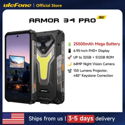 Ulefone Armor 34 Pro 5G AI Rugged Phone  6.95