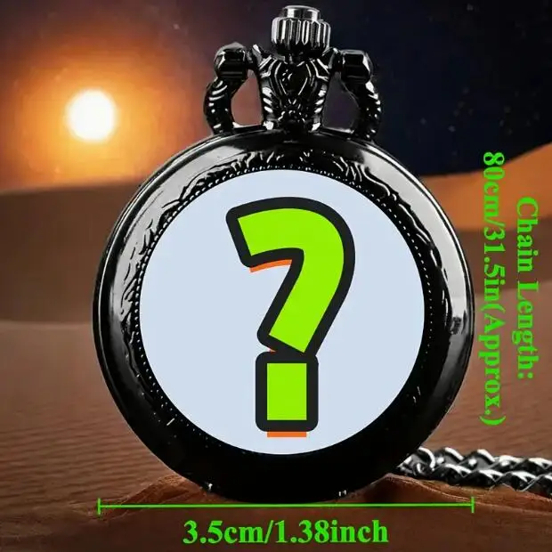 اشتري 1 واحصل على 1 عشوائي 2 قطعة ساعة جيب صغيرة الحجم عتيقة، مع ميزة قلادة وقلادة في الوقت المناسب العالمي، ساعة هدية للرجال والأطفال