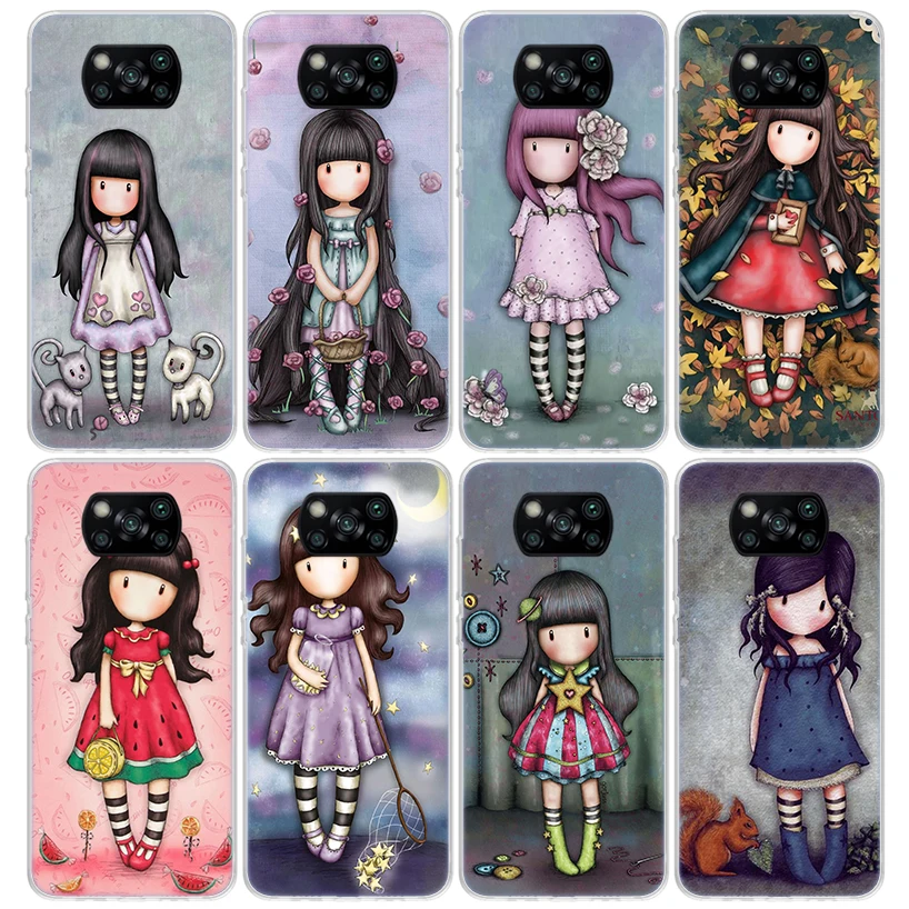 S-Santoro G-Gorjuss Cute Girls Phone Case For Xiaomi Mi 12T 11T 10T 9T 12X 11i 12 11 10 9 8 Lite 13 5X 6X A1 A2 A3 CC9 Shell Pri