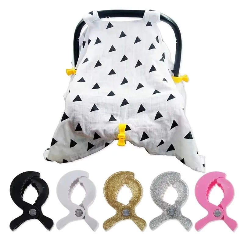 1/4Pcs Baby Stroller Clamp Alligator Clip Pram Peg Portable Stroller Hook Baby Car Seat Clips Toddler Baby Stroller Accessories
