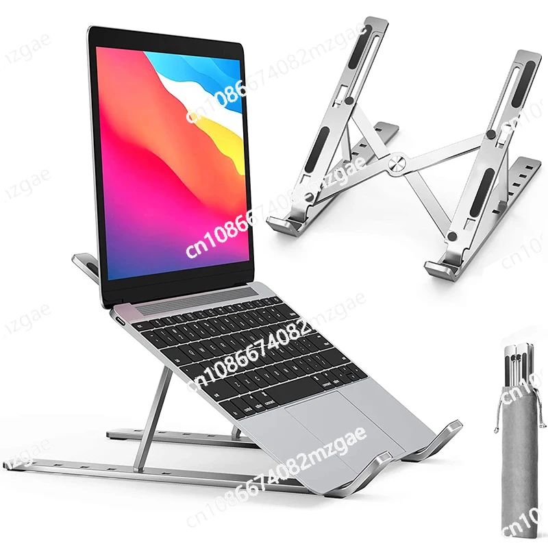 Metal Portable Foldable Laptop Stand Adjustable Notebook Holder Aluminum Support for Macbook Pro Air Computer Tablet Base Desk