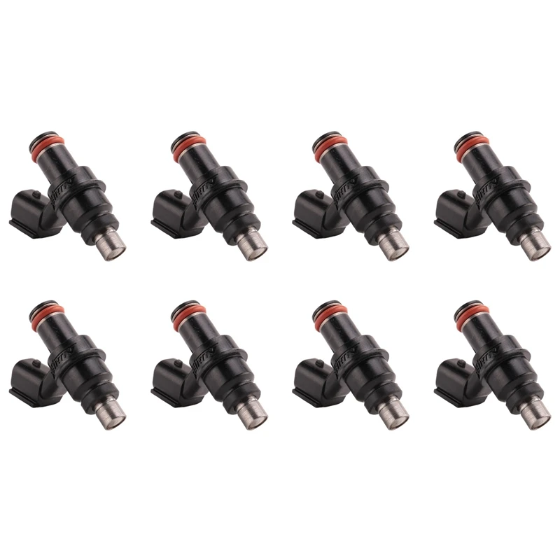 

8X Black Motorcycle Injector Assy 15710-21H00 For SUZUKI GSX-R1000 2007 2008 K7