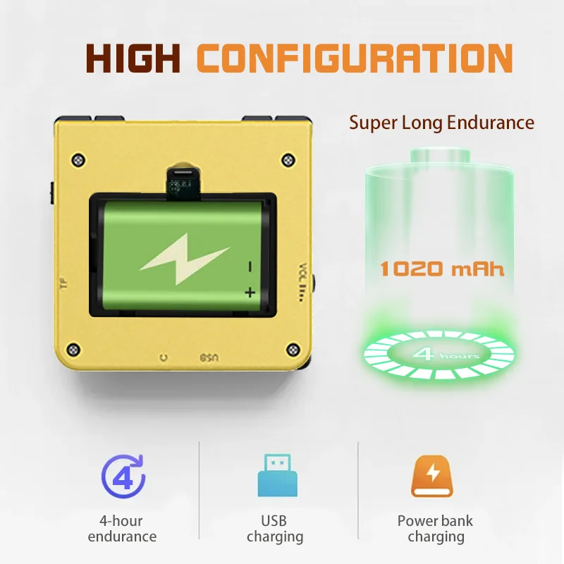 Powkiddy V90 Black 64G 3.0Inch Handheld Game Console Simulators Open Source Multiple Languages Portable Retro Video Game Console