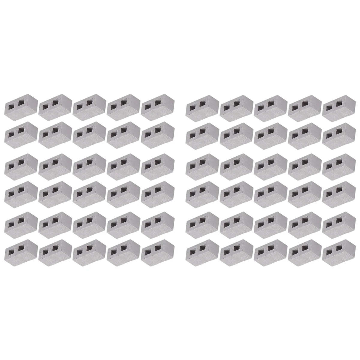 

AT77 60 Packs Cinder Blocks 1/12 Scale Mini Bricks Concrete Miniature Bricks Tiny Landscaping Dollhouse Accessories