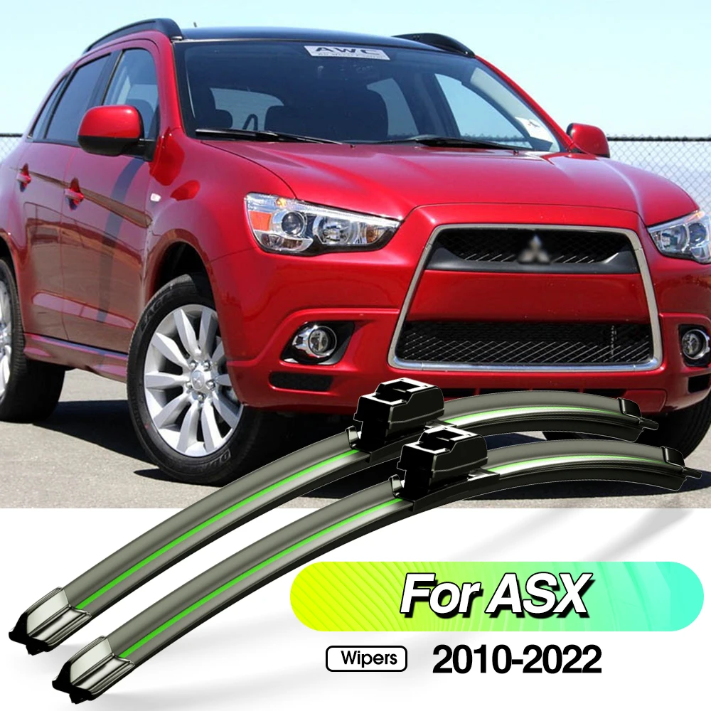 

For Mitsubishi ASX 2010-2022 2pcs Front Windshield Wiper Blades Windscreen Window Accessories 2011 2012 2016 2017 2019 2020