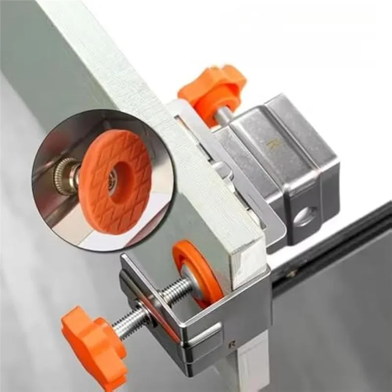 RMWIN-2Pack Heavy-Duty Drawer Front Fixing Clamps, Adjustable Tool For Cabinet Face Frame Alignment