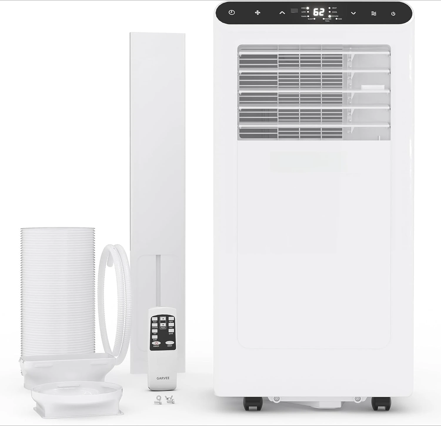 

8000 BTUs Portable Air Conditioner,Up to 350 Sq.Ft. Remote Control 48dB Portable AC Unit, Dehumidifier, Fan, Sleep