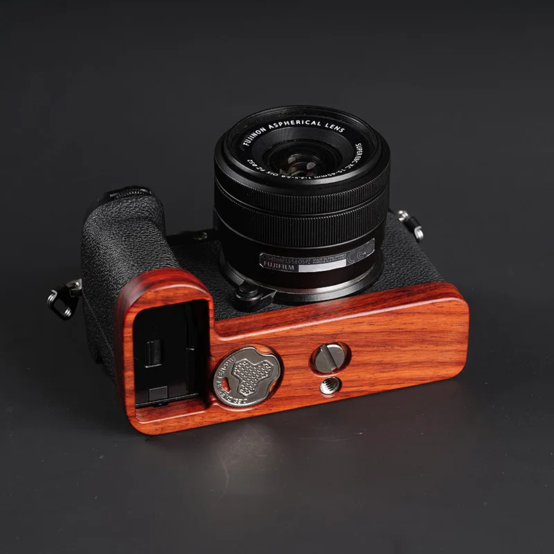 Fujifilm XS10 Solid Wood Red Sandalwood Gray ebony wood Handle Grip Handle Protects Base Ultra-light design