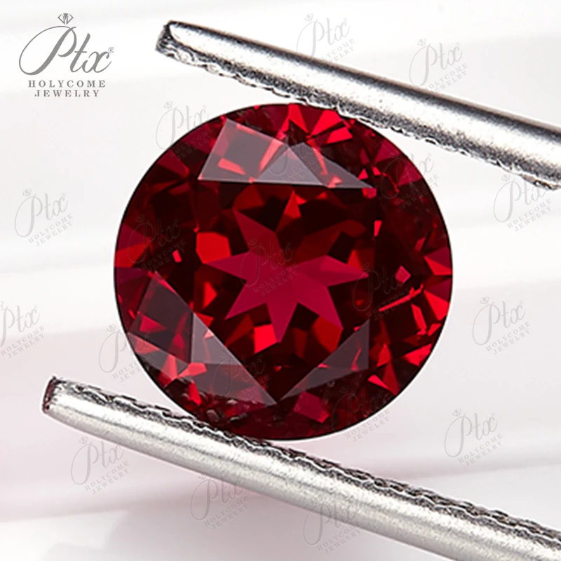 0.15-3.83ct مختبر نمت روبي شكل دائري حمامة الدم الأحمر اللون أحجار كريمة مفكوكة مع شهادة AGL حجر عالي الجودة للمجوهرات لتقوم بها بنفسك