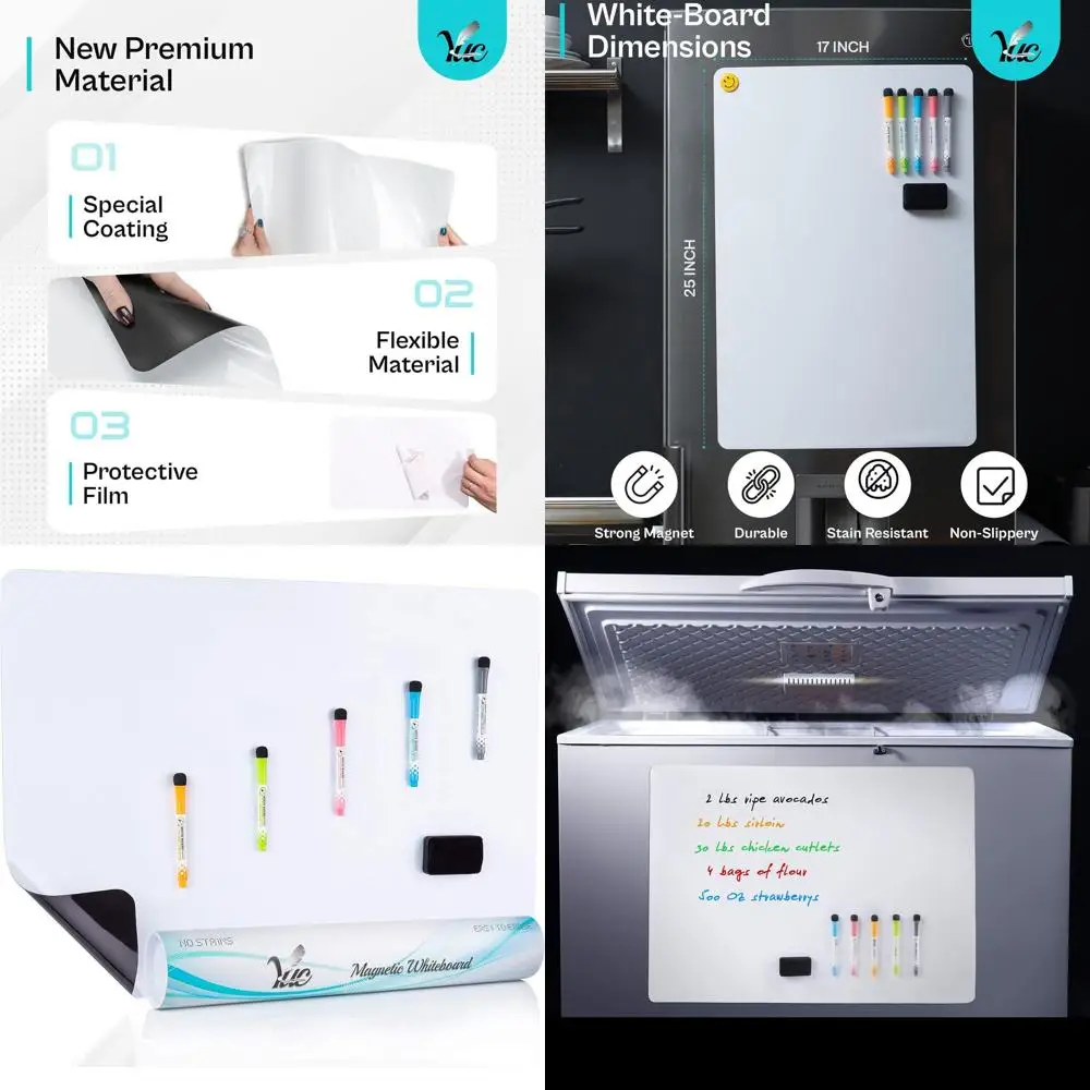 

Очень большая магнитная доска для сухого стирания 29x21 дюймов для использования в холодильнике