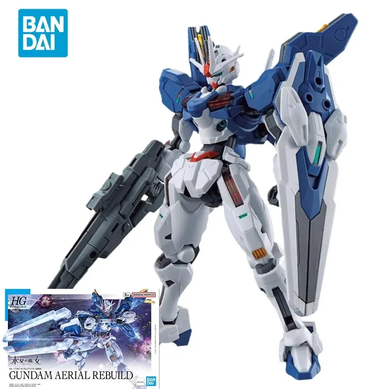 

Bandai Original GUNDAM Anime HG THE WITCH FROM MERCURY GUNDAM AERIAL REBUILD Action Figure Toys Collectible Model Gifts for Kids