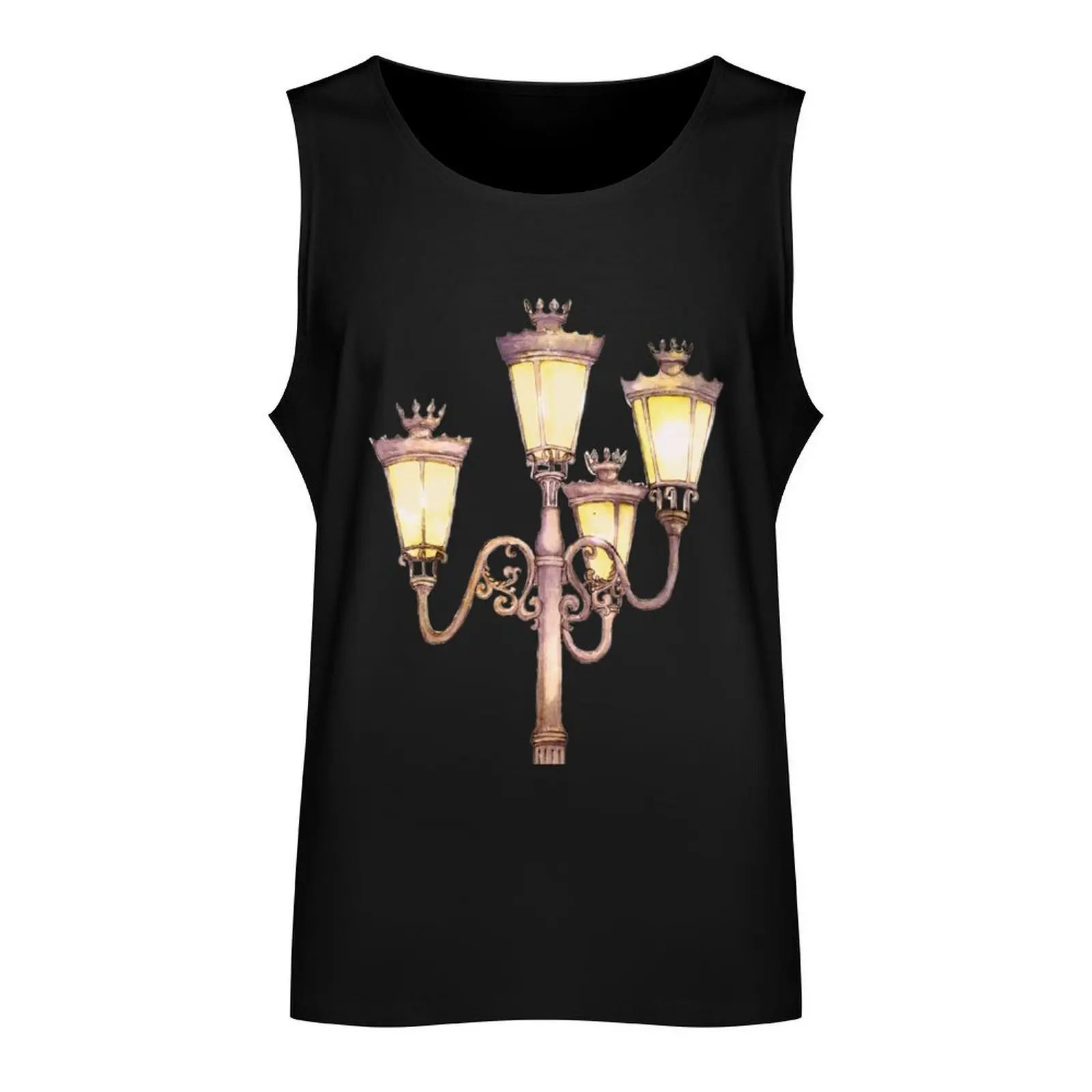 Street lights Tank Top Men's cotton t-shirt Sleeveless top Clothing Vest male