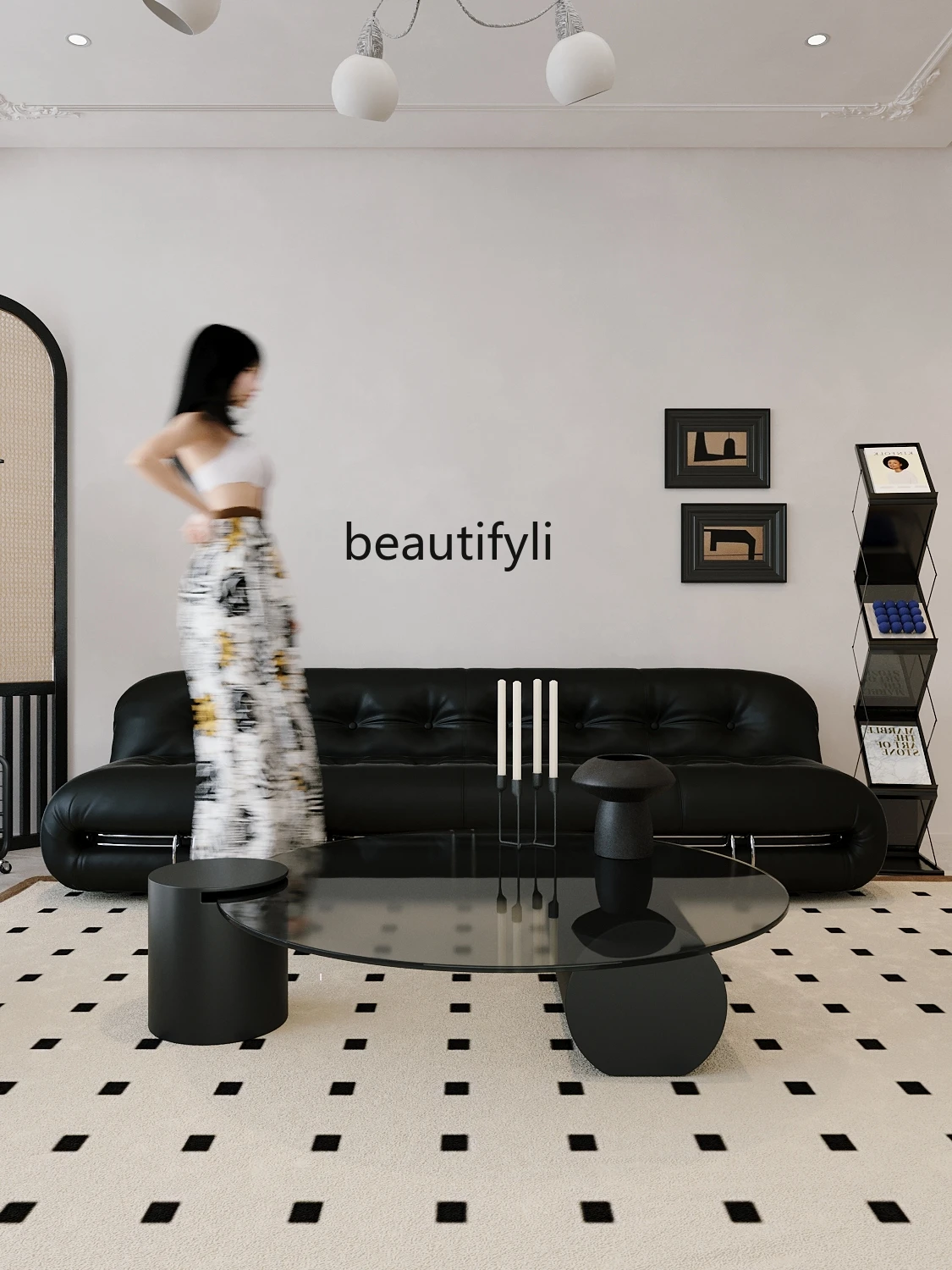 Nowoczesny szklany stolik do kawy salon do domu stolik do herbaty kreatywna geometryczna sztuka okrągła Bubble Tea stolik do herbaty