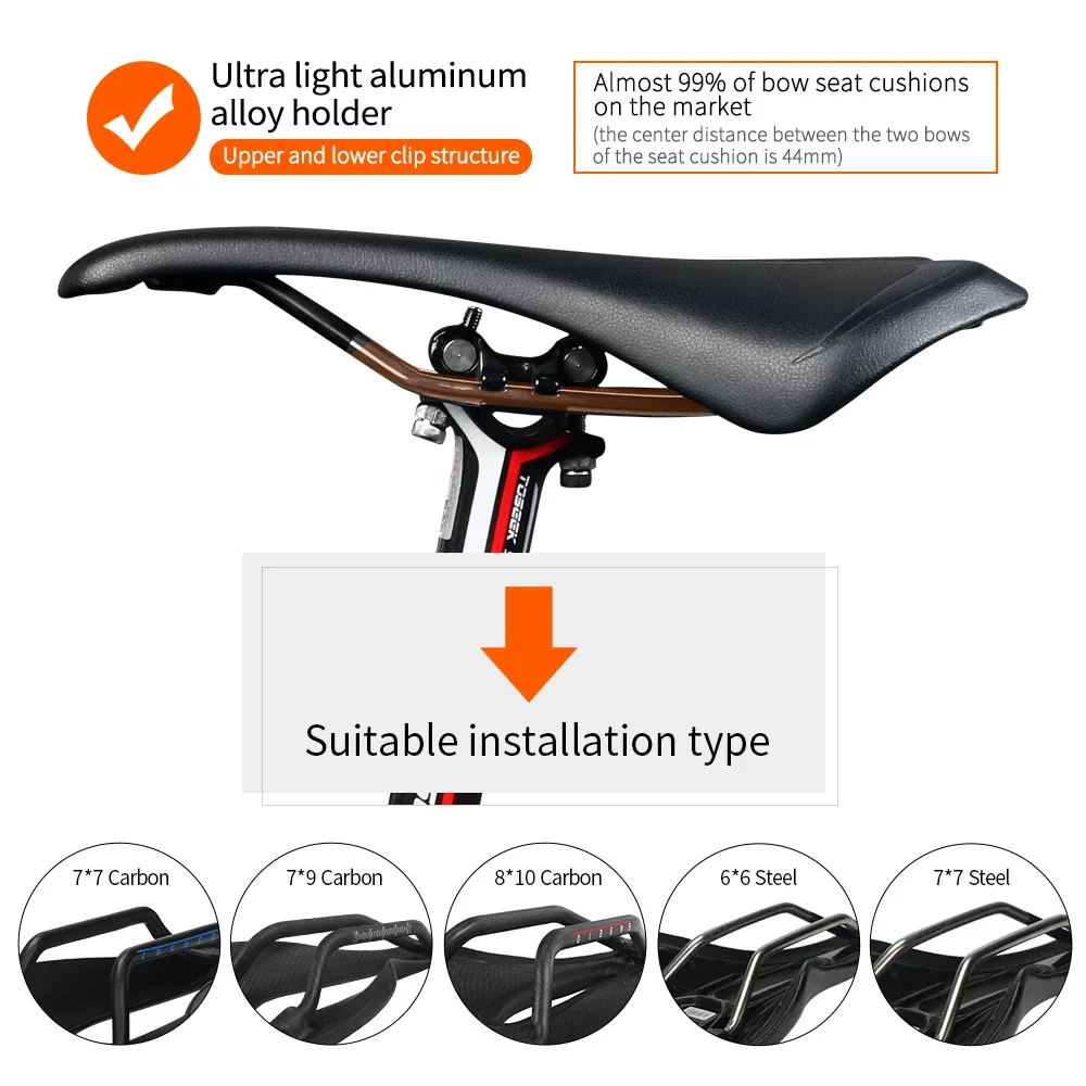 TOSEEK Carbon Fiber MTB Mountain Road Bicycle Diameter 27.2mm Telescopic Seat Post Length 400mm Lightweight 210g Bike Parts