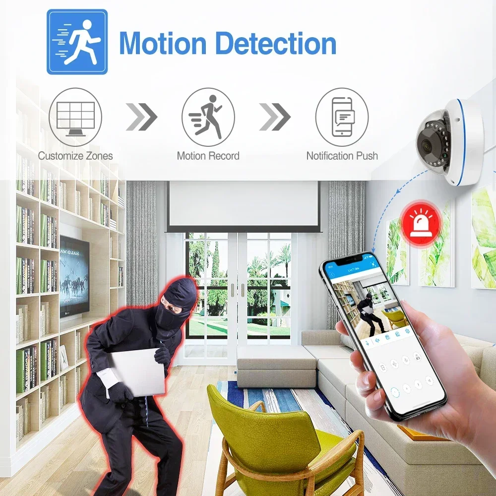 Indoor Dome Camera Vandalproof Audio Record Home Security CCTV Vedio Surveillance Camera 4MP 5MP POE IP Camera