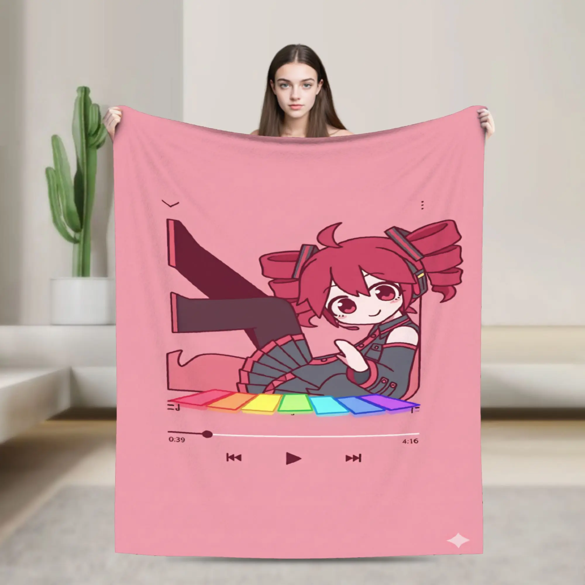 Teto Kasane Blankets Quality Warm  Throw Blanket Winter Decorative Home Decor Street Trend Bedspread