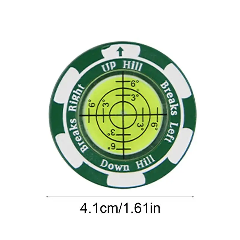 Green Reader Ball Marker Professional Zinc Alloy Golf Putting Reading Ball Marker Golf Putting Tools Portable Golf Accessories