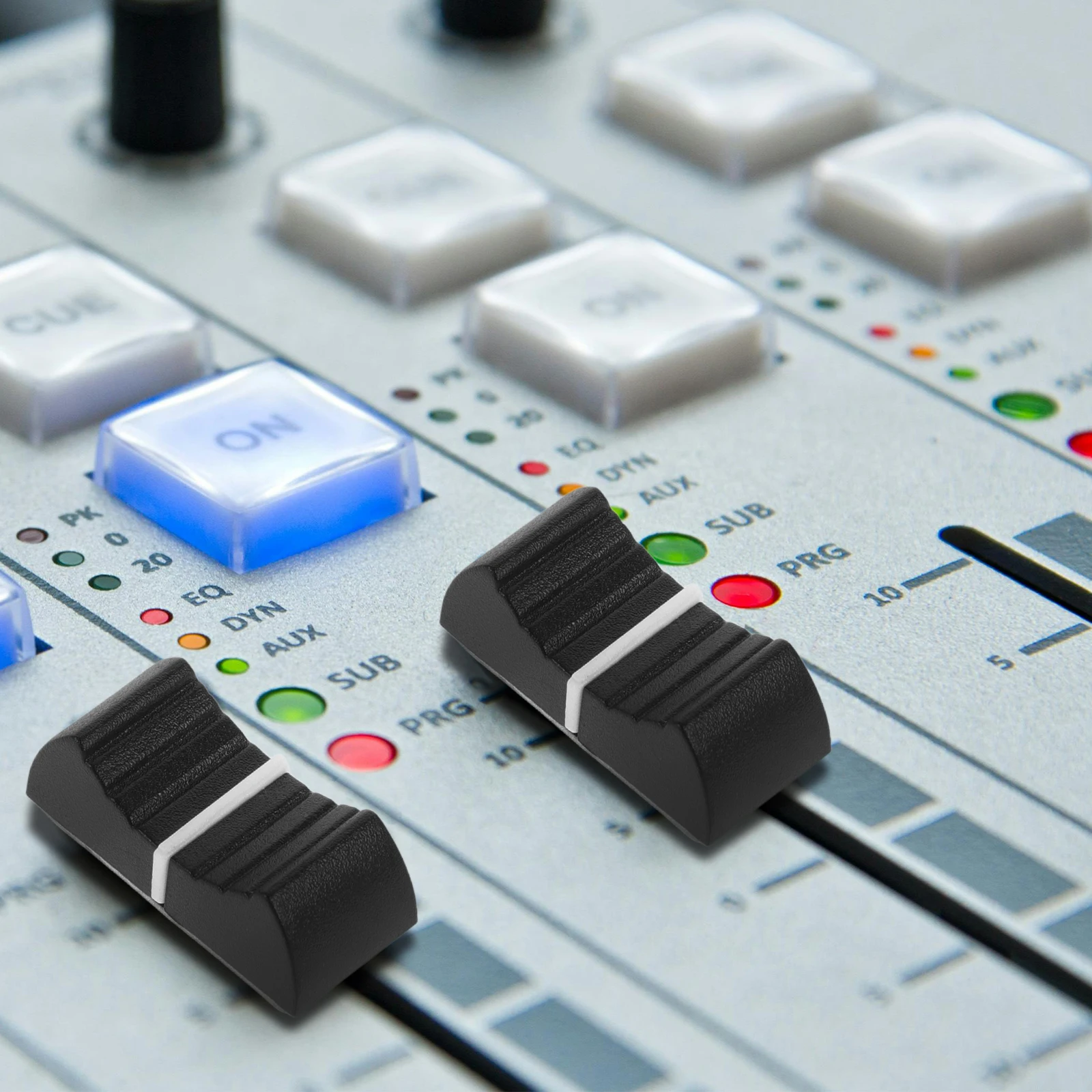 

50pcs Slider Caps Fader Knob Replacement Mixer Console Thumb Buttons Electric Parts Durable Smooth Diy Compatible Audio Video