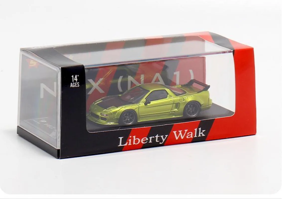 Diecast 1/64 Scaleรุ่นรถHonda NSX NA1รถรุ่นLBWK Honda Playยานพาหนะของเล่นสําหรับชายกล่องต้นฉบับ