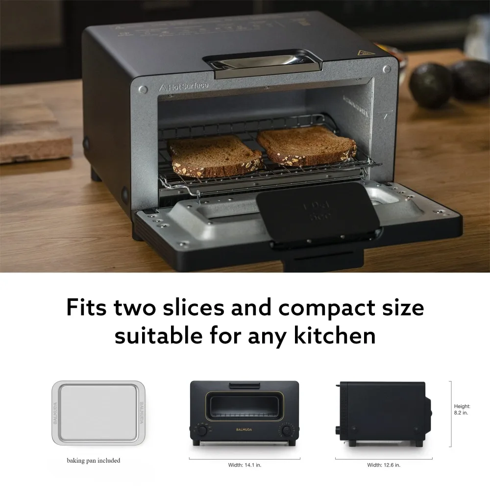 Dampf ofen Toaster | 5 Kochmodi-Sandwich brot, handwerkliches Brot, Pizza, Gebäck, Ofen | kompaktes Design | Backform