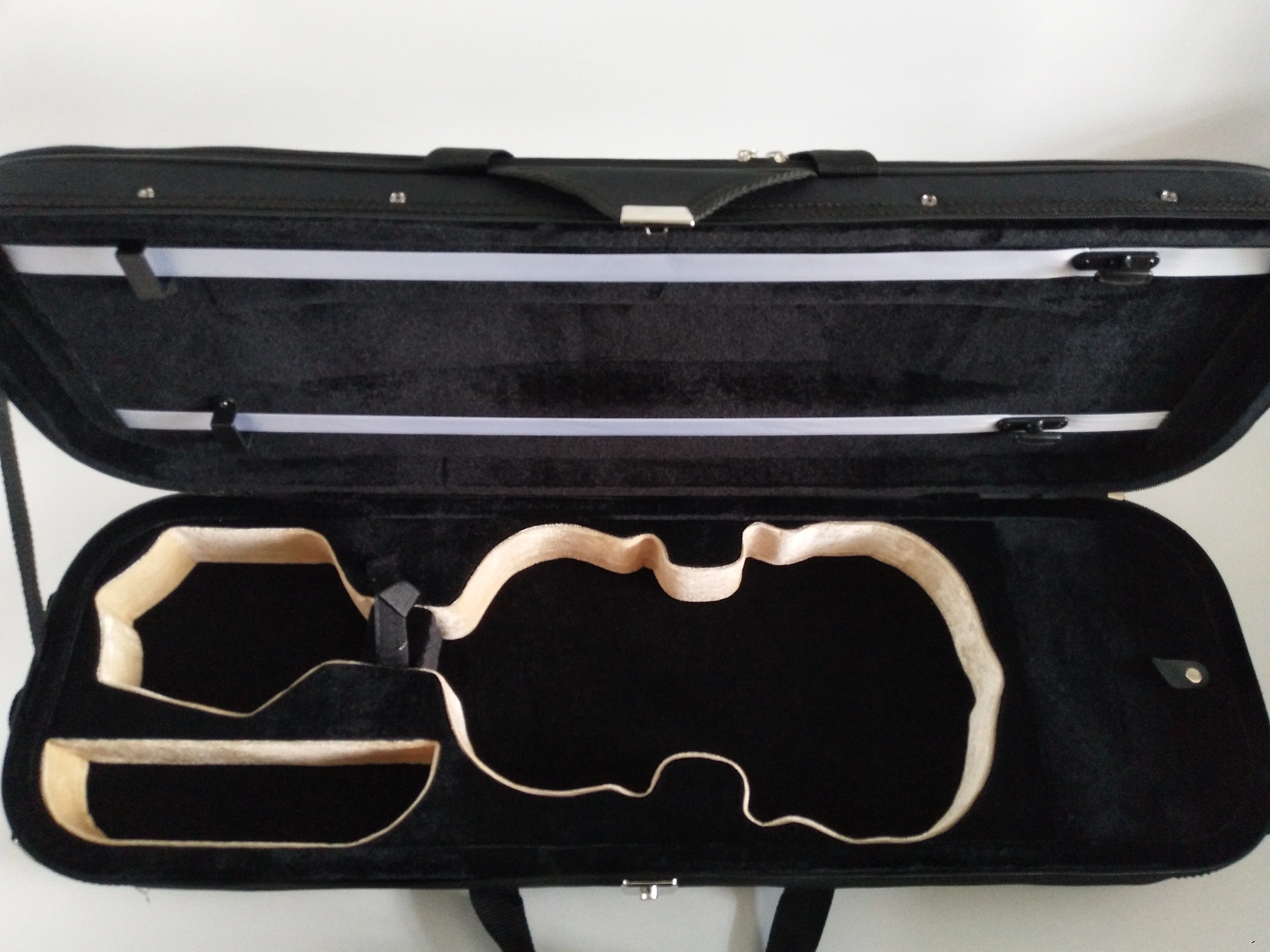 Professional Violin Accessories Light Weight Oblong Foam Violin Case with Hygrometer