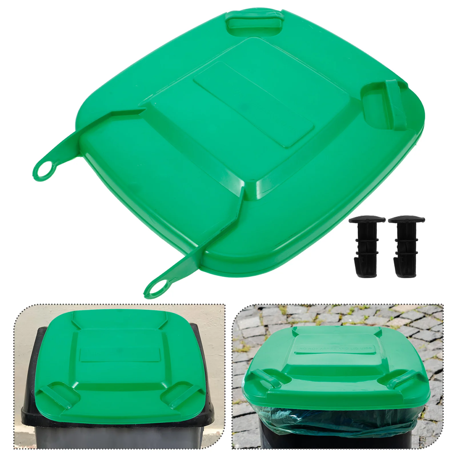 

Plastic Trash Can Lid Bin Replacement Outdoor Cover Garbage Lids Only Covers for outside