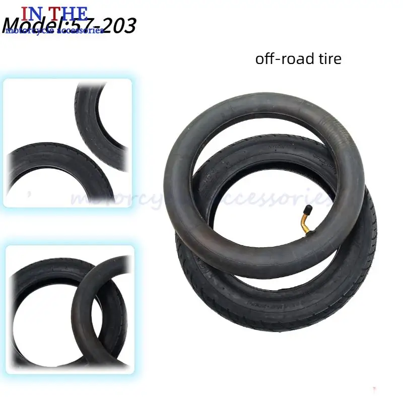

12 1/2x2 1/4 (57-203) inner and outer tires are suitable for tire replacement of 12 inch electric scooters and electric bicycles