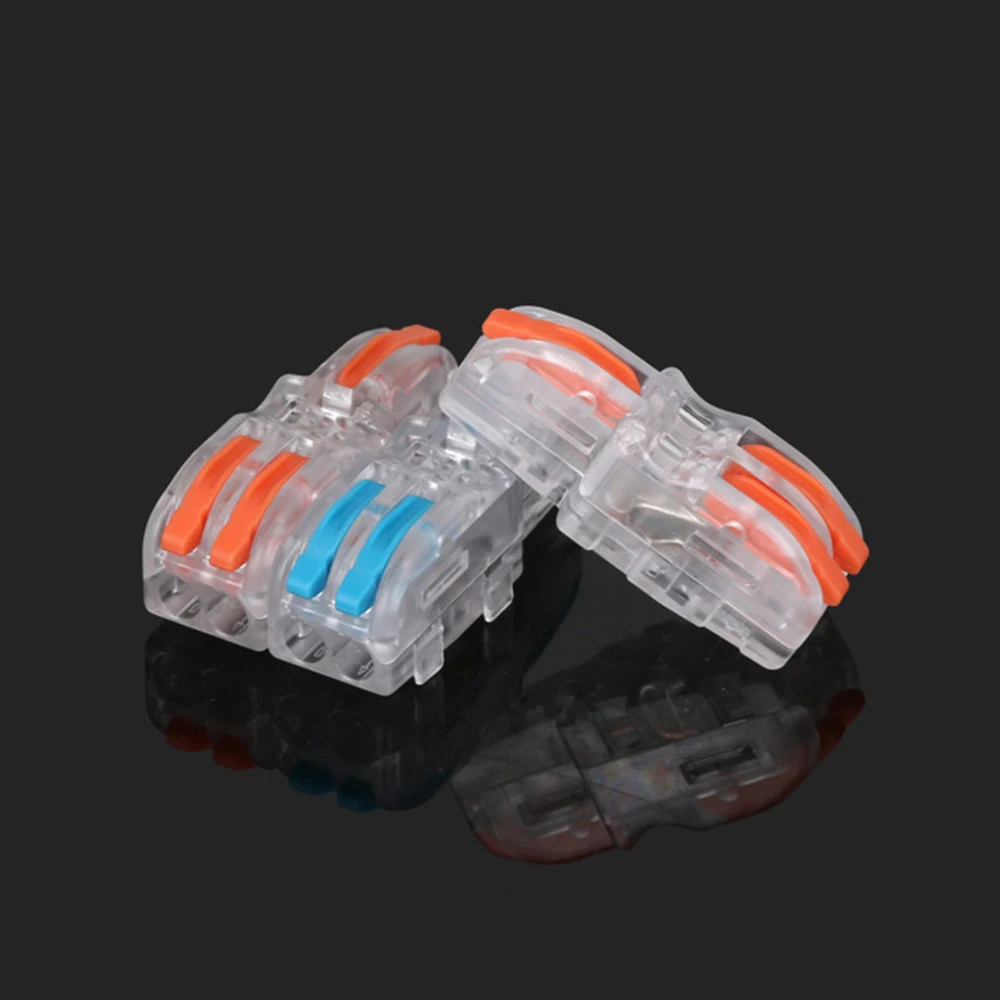 Mini Fast Wire Connector Cable Terminal Block Quick Wiring Connector Cable Connectors Splitter Fast Splice Push-in Terminals