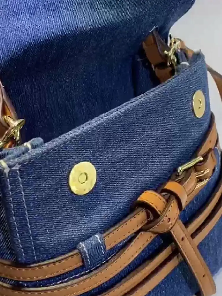 Borsa a tracolla ascellare a tracolla con cintura in pelle scamosciata smerigliata Versatile Casual borsa a tracolla di grande capacità borsa media