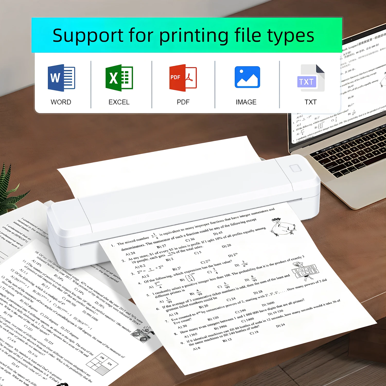 

Marklife X8 Inkless Portable A4 Thermal Printer Bluetooth PDF Excel Word Document Printing Machine For Office Work Home School