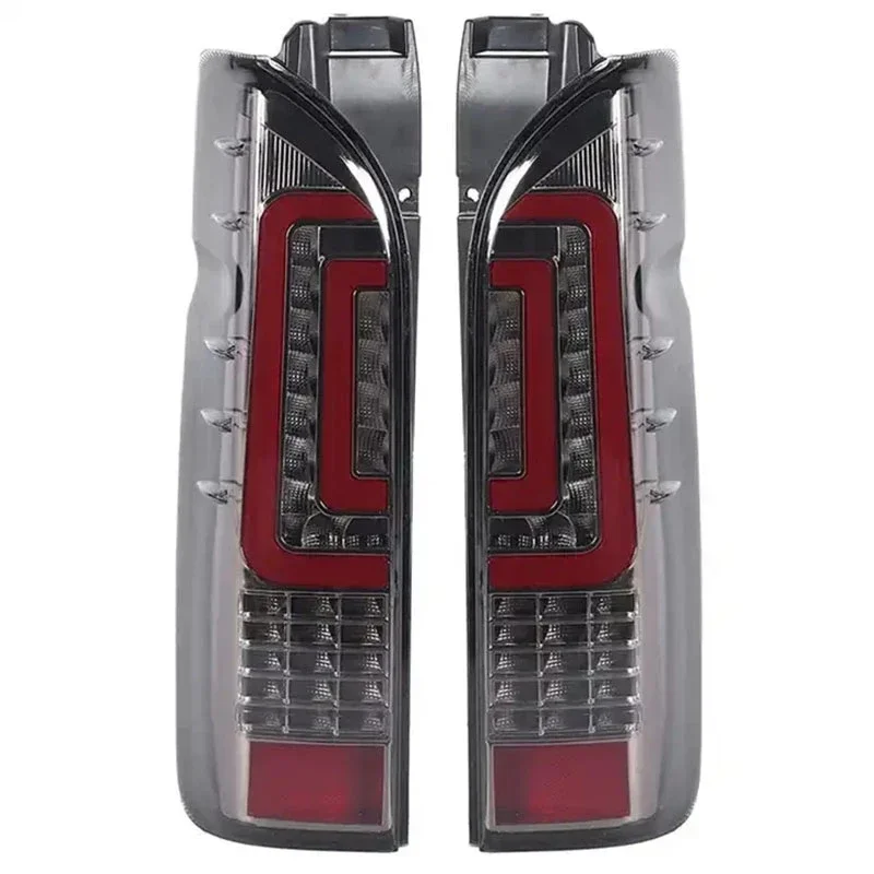 سيارة الذيل مصباح ملحقات المصابيح الخلفية تعديل LED الضوء الخلفي الذيل ل Hiace 2005 - 2017 مخصص #4