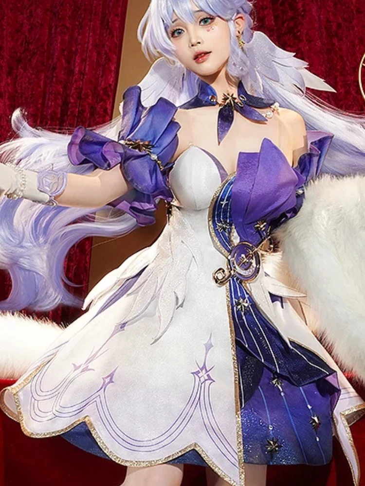 

Cos-Mart New Game Honkai: Star Rail Robin Redbreast Cosplay Costume NiuSkin Party Role Play Clothing New Dress Girl Hot