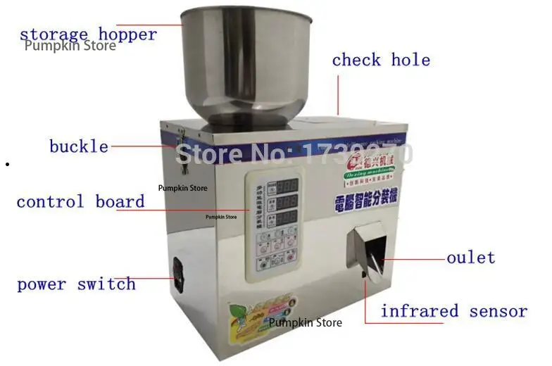 Food automatic Racking machine filling machine weighing Granular material installed high-quality Packing machine 1-120g