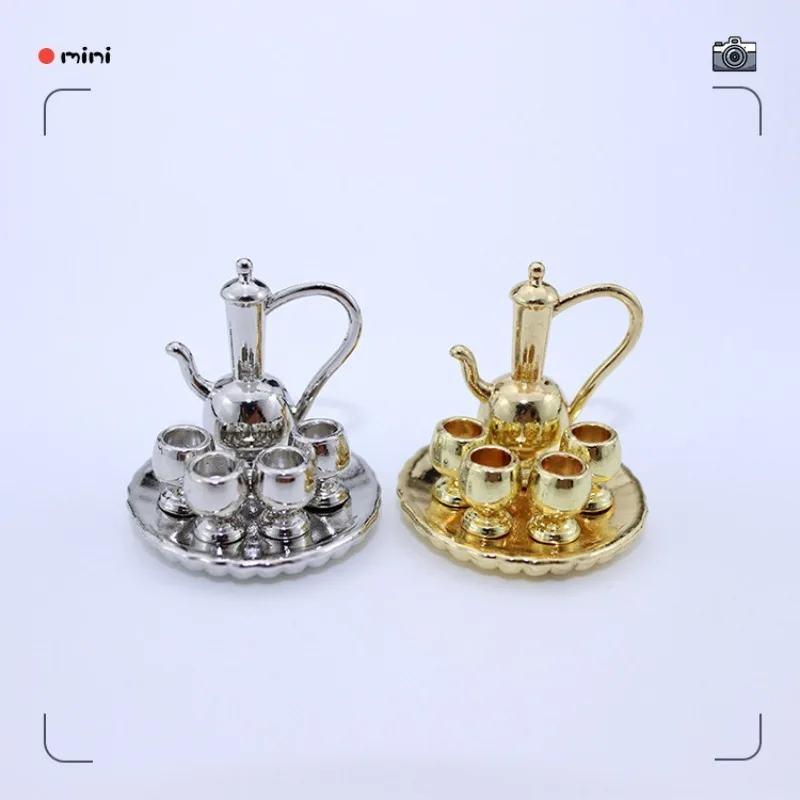 1: 12 Mini Disc Tea Set 52DOLLHOUSE Miniature Food and Play Scene Model Dollhouse Accessories view 5