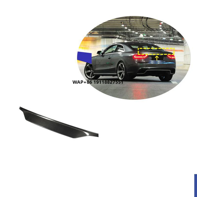 

RS5 Carbon Fiber Fibre Rear Trunk Spoiler Wing Fit for RS5 2012-2016