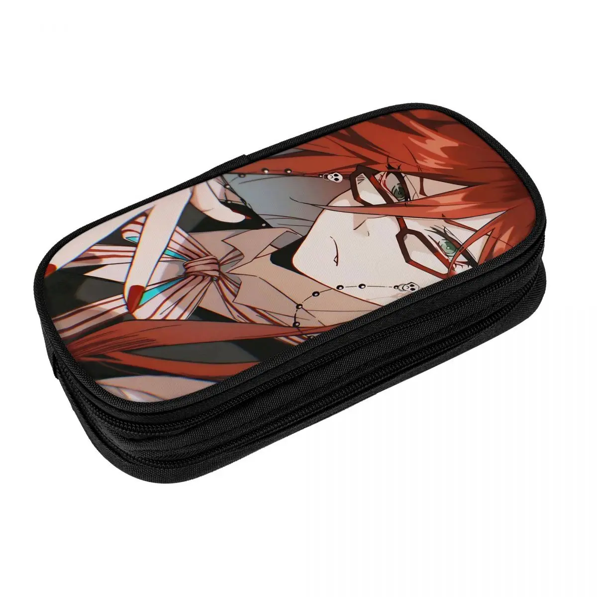 

Creative Black Butler Grell Sutcliff Pencil Cases Pencilcases Pen for Student Big Capacity Bag Students School Zipper Stationery
