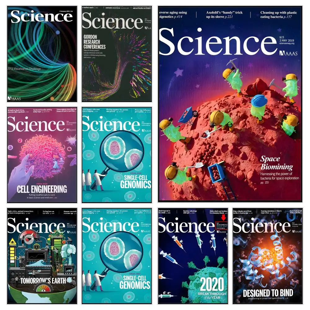 Magazine Academic S-Science Poster Trendy Aesthetic Wall Decor for Dorm & Bedroom